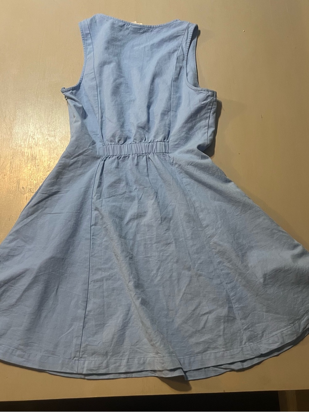 a new day Light Blue Sleeveless V-Neck A-Line Dress - Picture 8 of 10